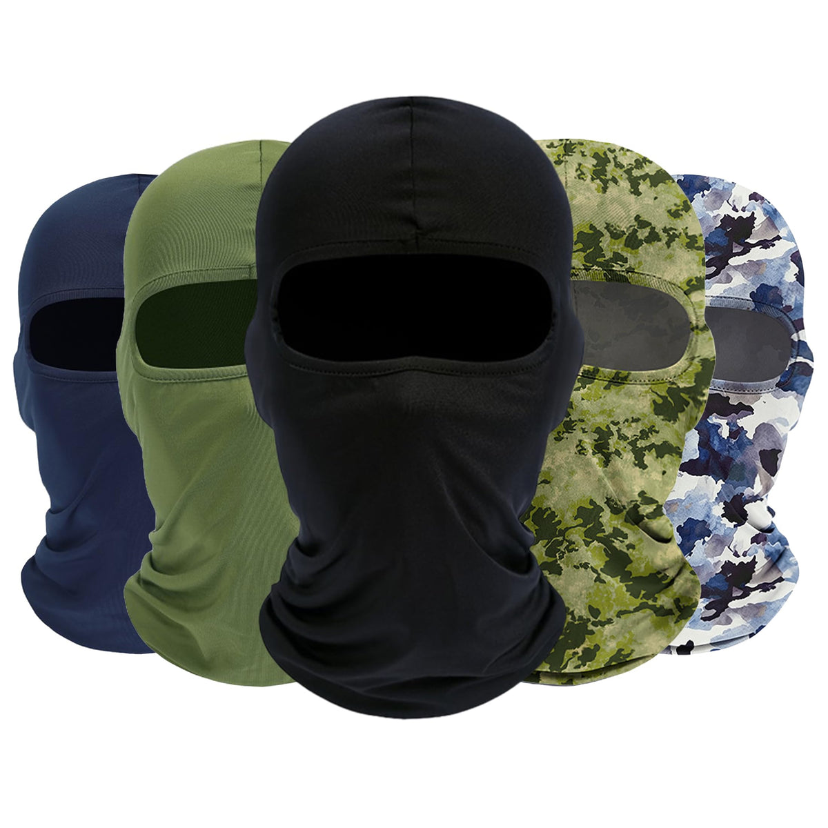 ROXUN Balaclava Ski Mask, 5 Pack Neck Gaiter Motorcycle Summer Cooling