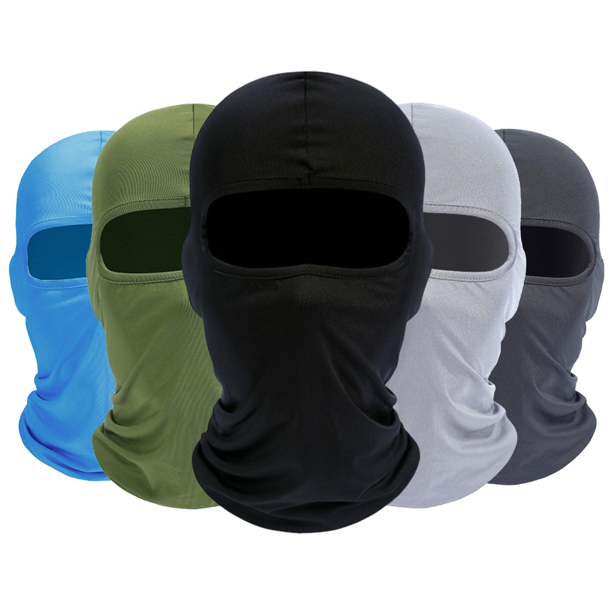 ROXUN Balaclava Ski Mask, 5 Pack Neck Gaiter Motorcycle Summer Cooling