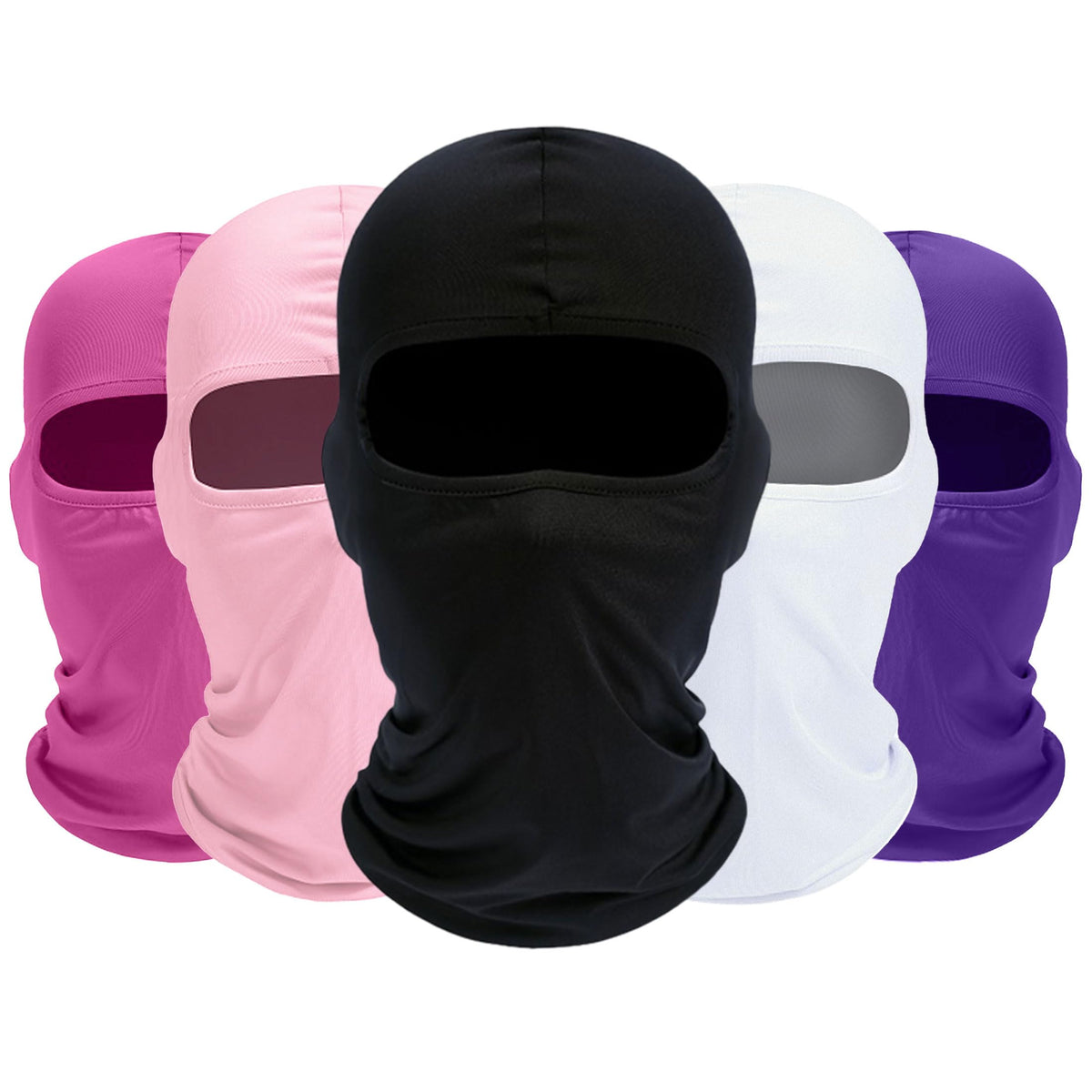 ROXUN Balaclava Ski Mask, 5 Pack Neck Gaiter Motorcycle Summer Cooling