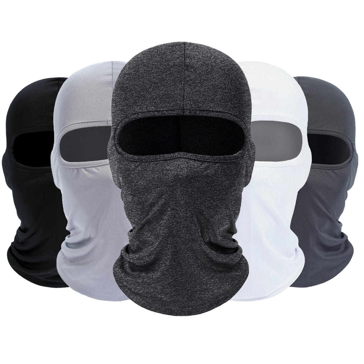 ROXUN Balaclava Ski Mask, 5 Pack Neck Gaiter Motorcycle Summer Cooling