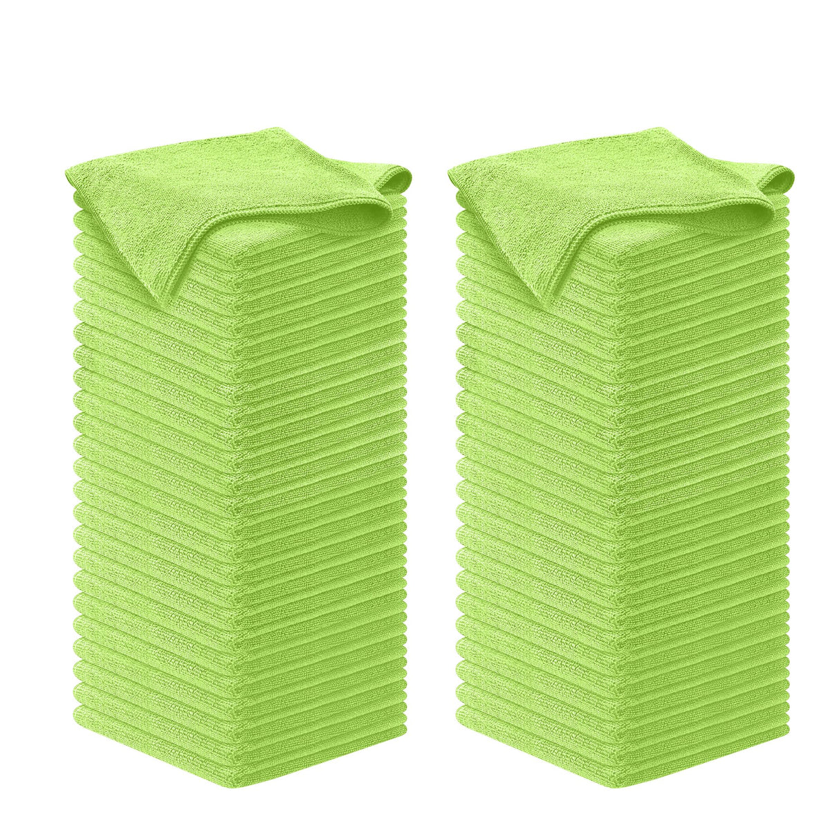 USANOOKS Microfiber Cleaning Cloth Grey - 12 Pcs (12.5"x12.5") - High Performance - 1200 Washes, Ultra Absorbent Microfiber Towel Weave Grime & Liquid for Streak-Free Mirror Shine - Car Washing Cloth